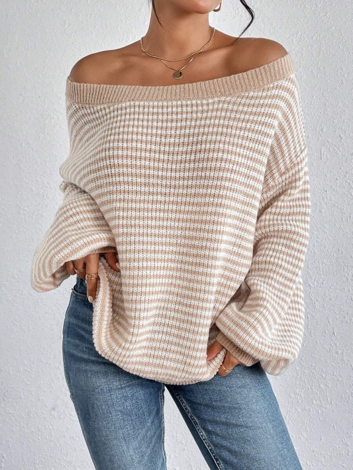 Fleur™ - Baggy Striped Sweater