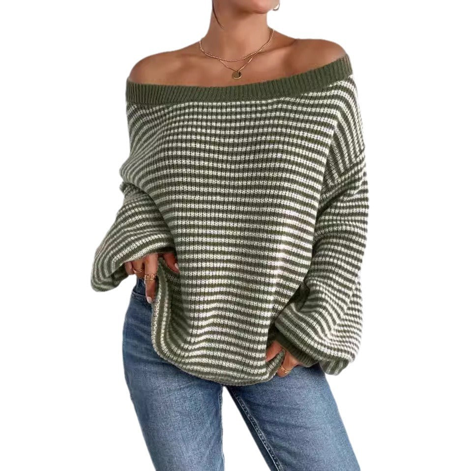 Fleur™ - Baggy Striped Sweater