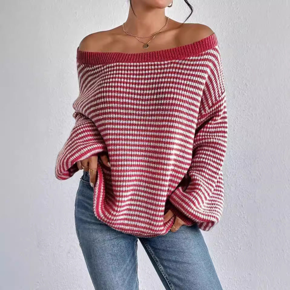 Fleur™ - Baggy Striped Sweater