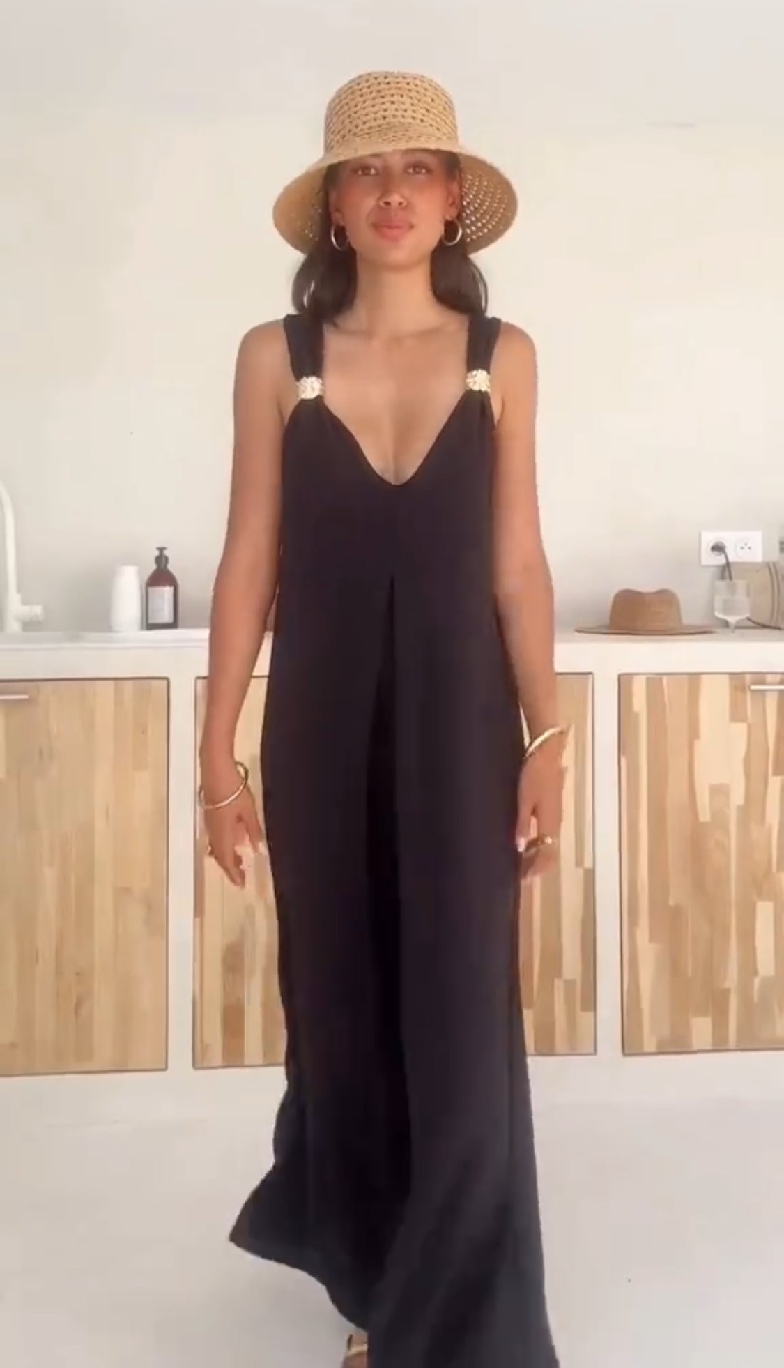 ✦ TradeTrends™ | Solstice Linen Maxi Dress