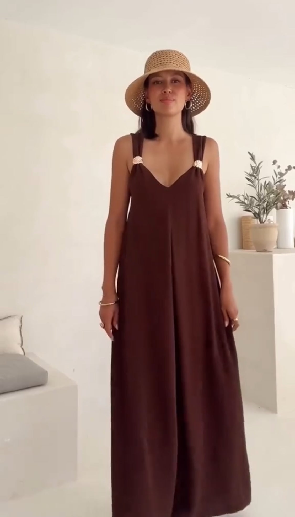 ✦ TradeTrends™ | Solstice Linen Maxi Dress