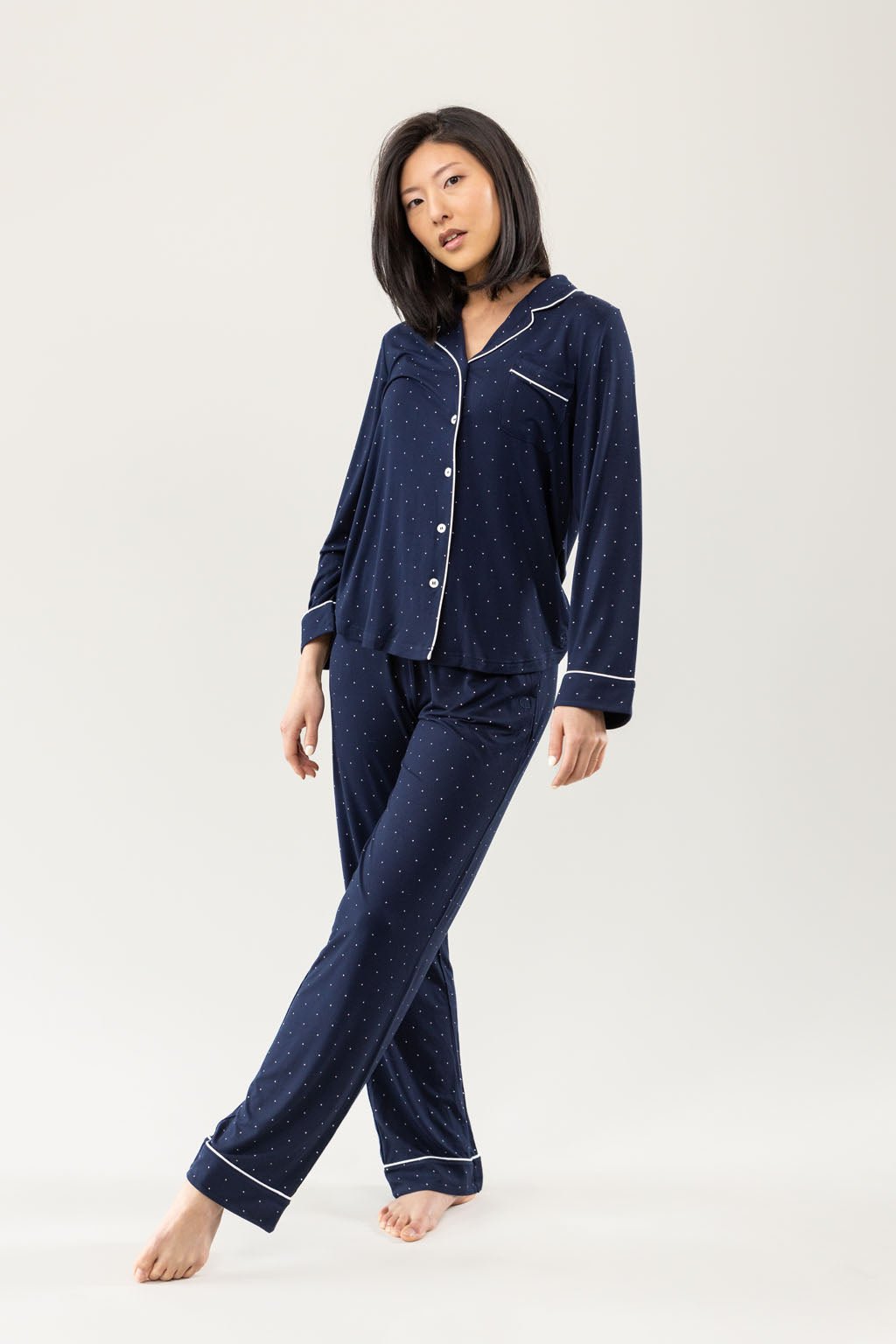 Lot™ Women's Stretch Long Sleeve Pajama Set