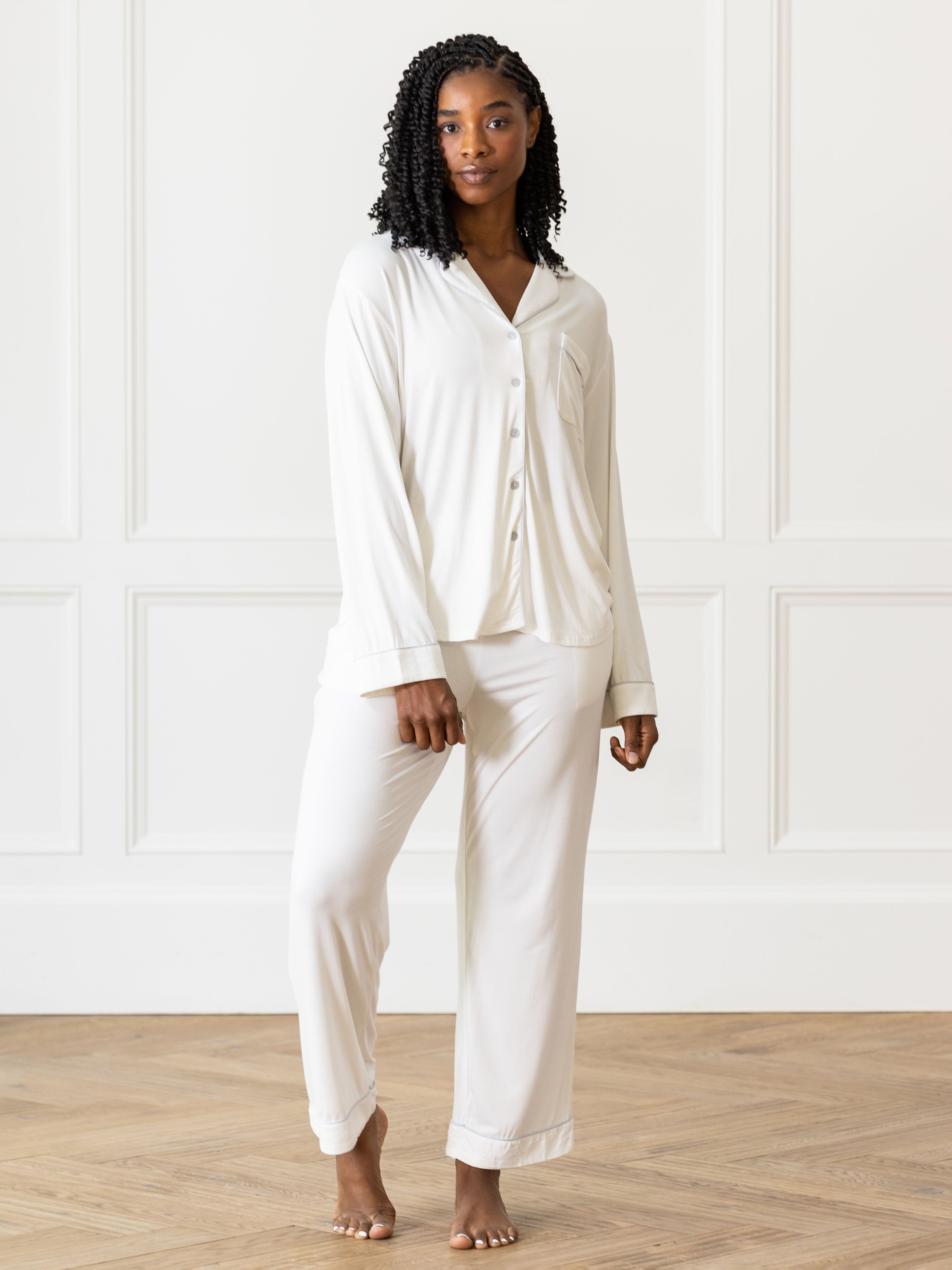 Lot™ Women's Stretch Long Sleeve Pajama Set