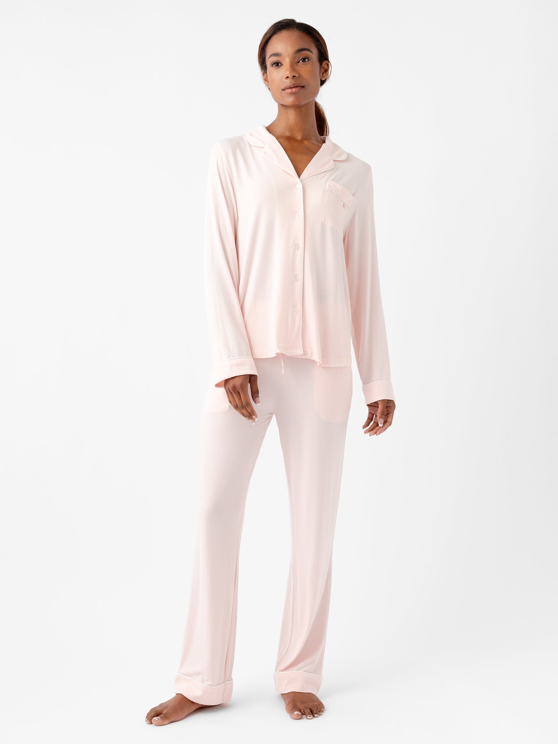 Lot™ Women's Stretch Long Sleeve Pajama Set