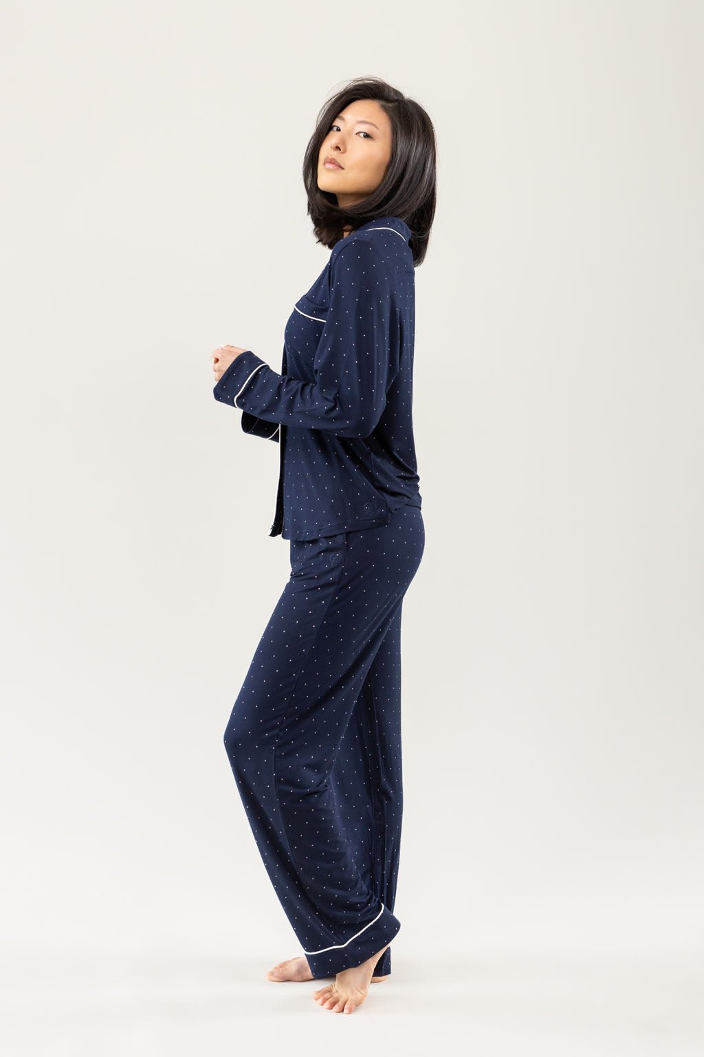 Lot™ Women's Stretch Long Sleeve Pajama Set