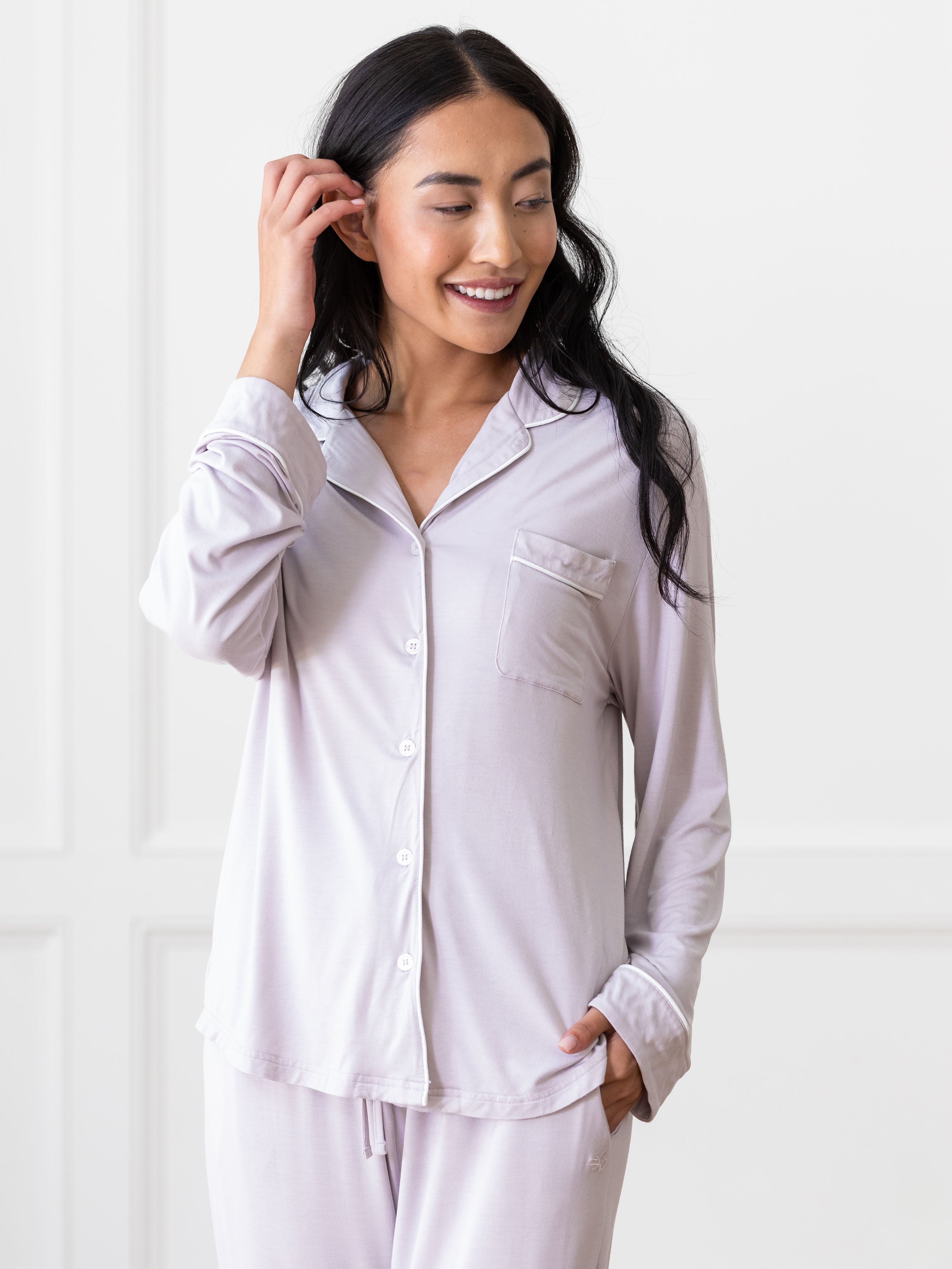 Lot™ Women's Stretch Long Sleeve Pajama Set