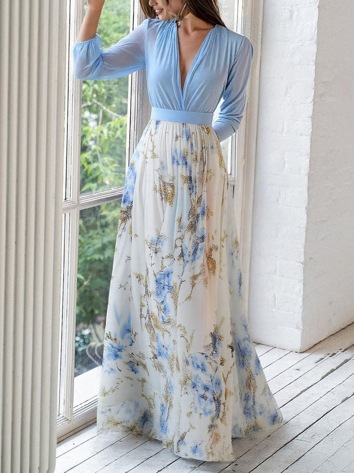 TradeTrends™ |  Long Dress with Floral Print
