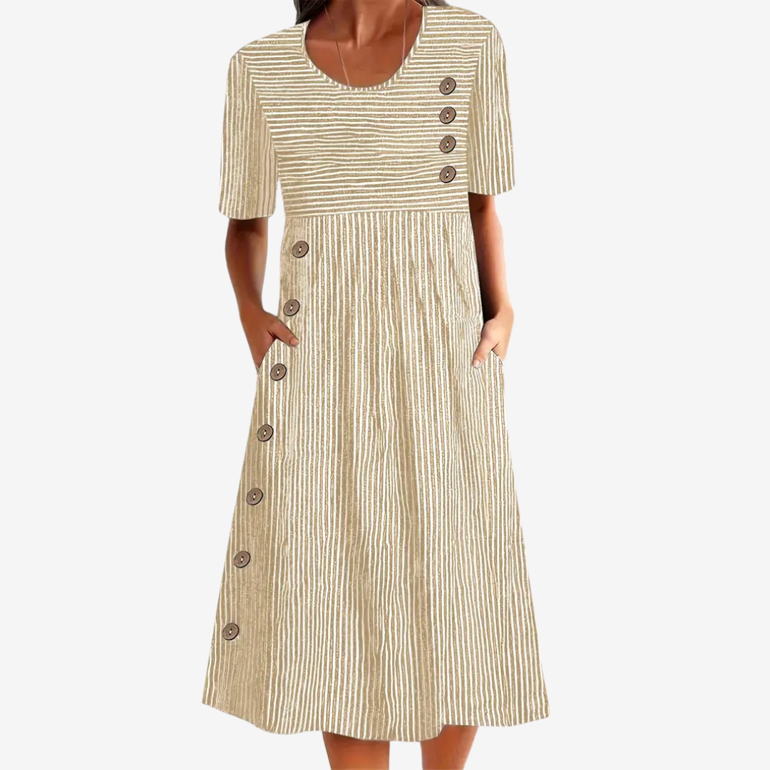 ✦ Seaside Charm Button Dress