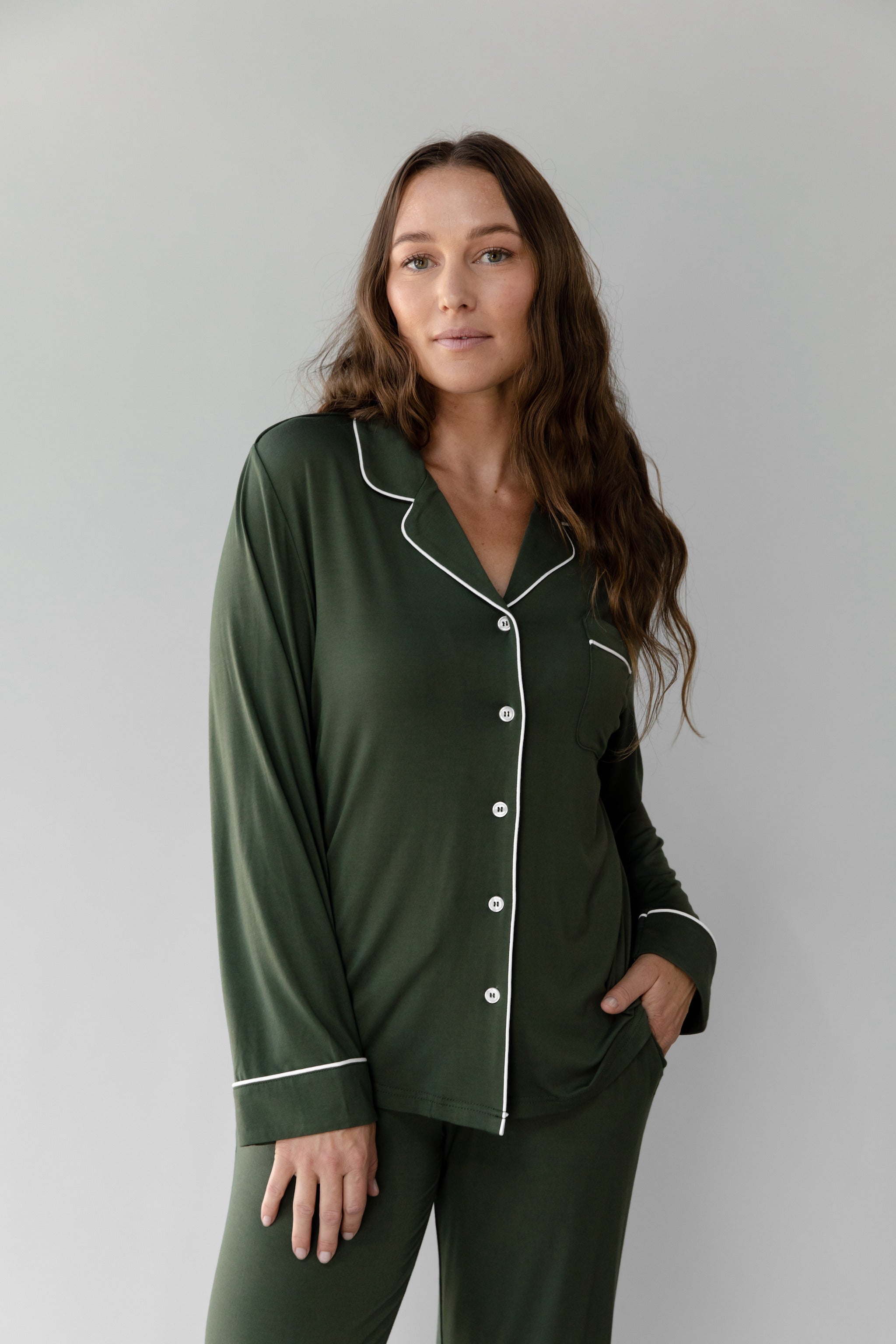 Lot™ Women's Stretch Long Sleeve Pajama Set