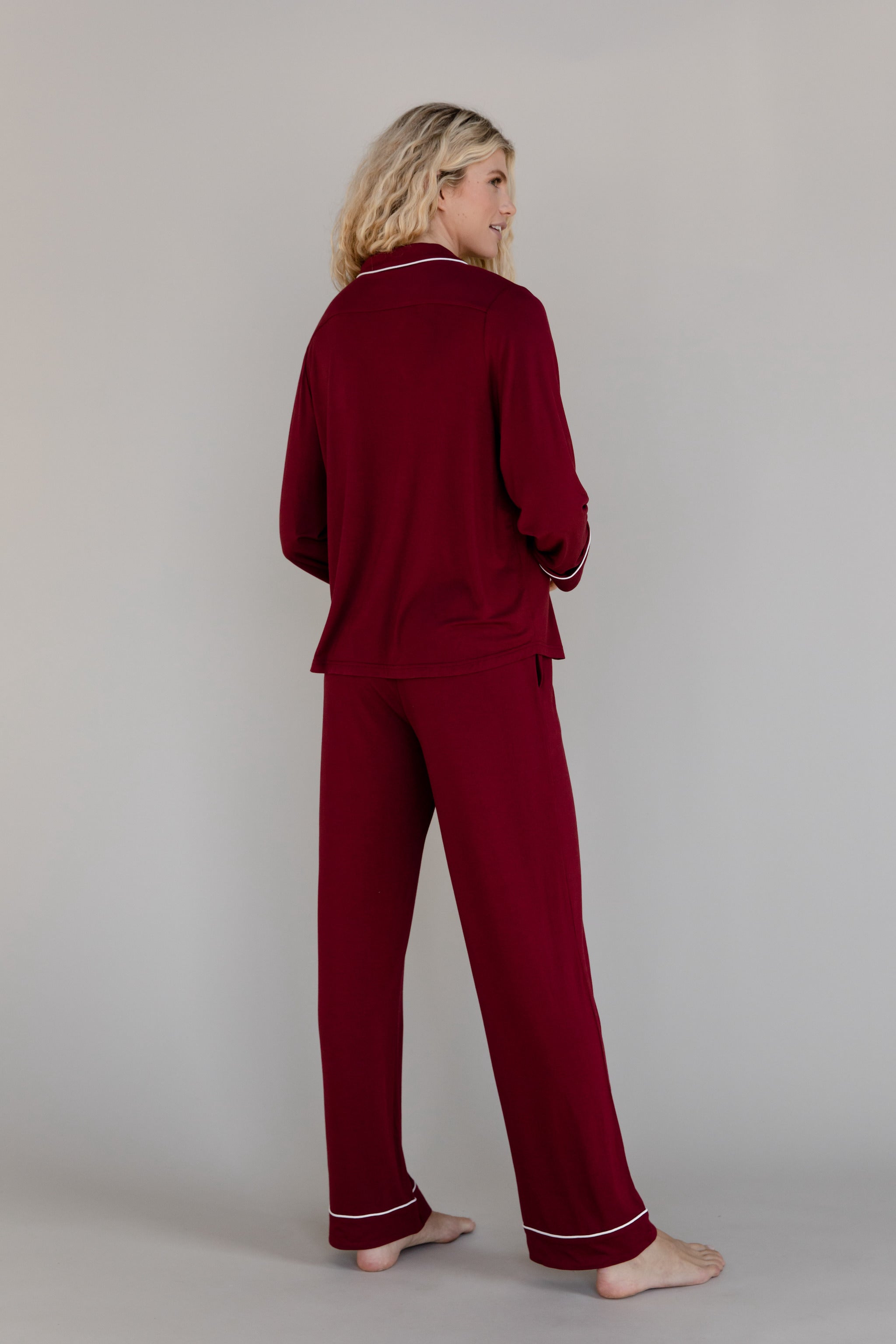 Lot™ Women's Stretch Long Sleeve Pajama Set