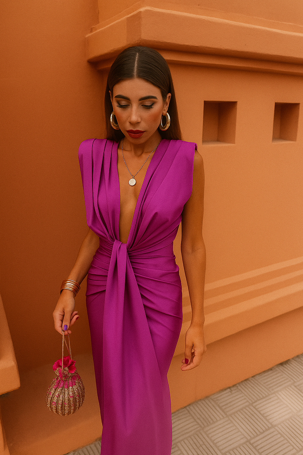 ✦ TradeTrends™ | Luxe Draped Dress