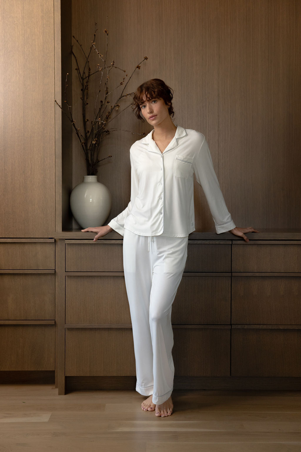Lot™ Women's Stretch Long Sleeve Pajama Set