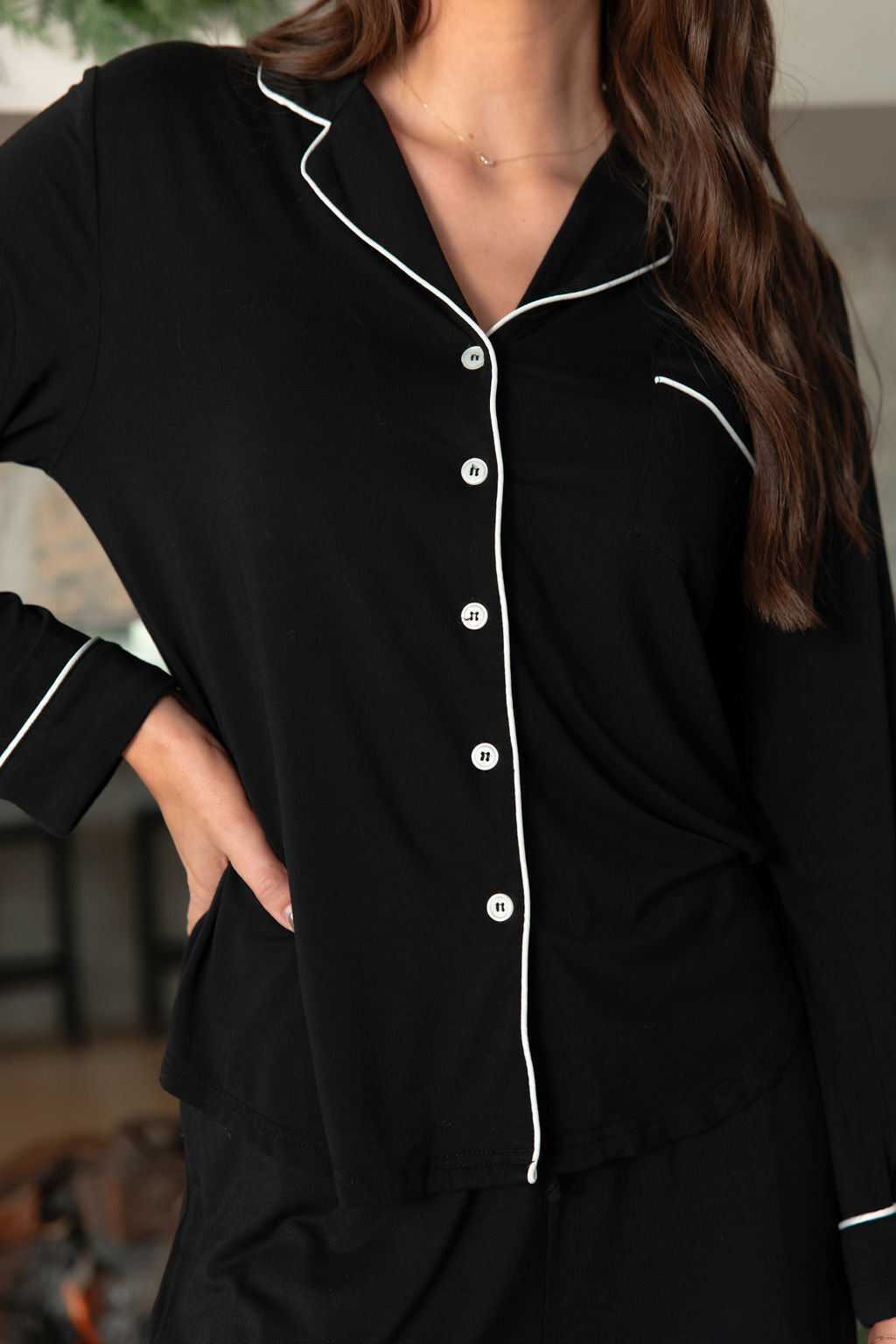 Lot™ Women's Stretch Long Sleeve Pajama Set
