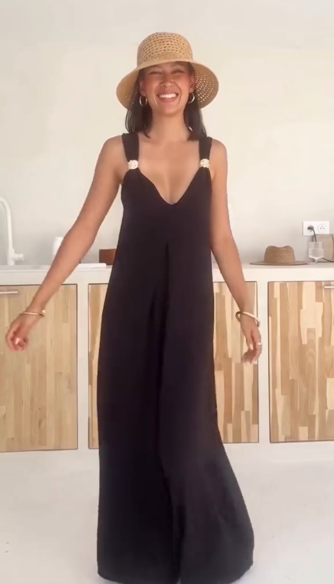 ✦ TradeTrends™ | Solstice Linen Maxi Dress