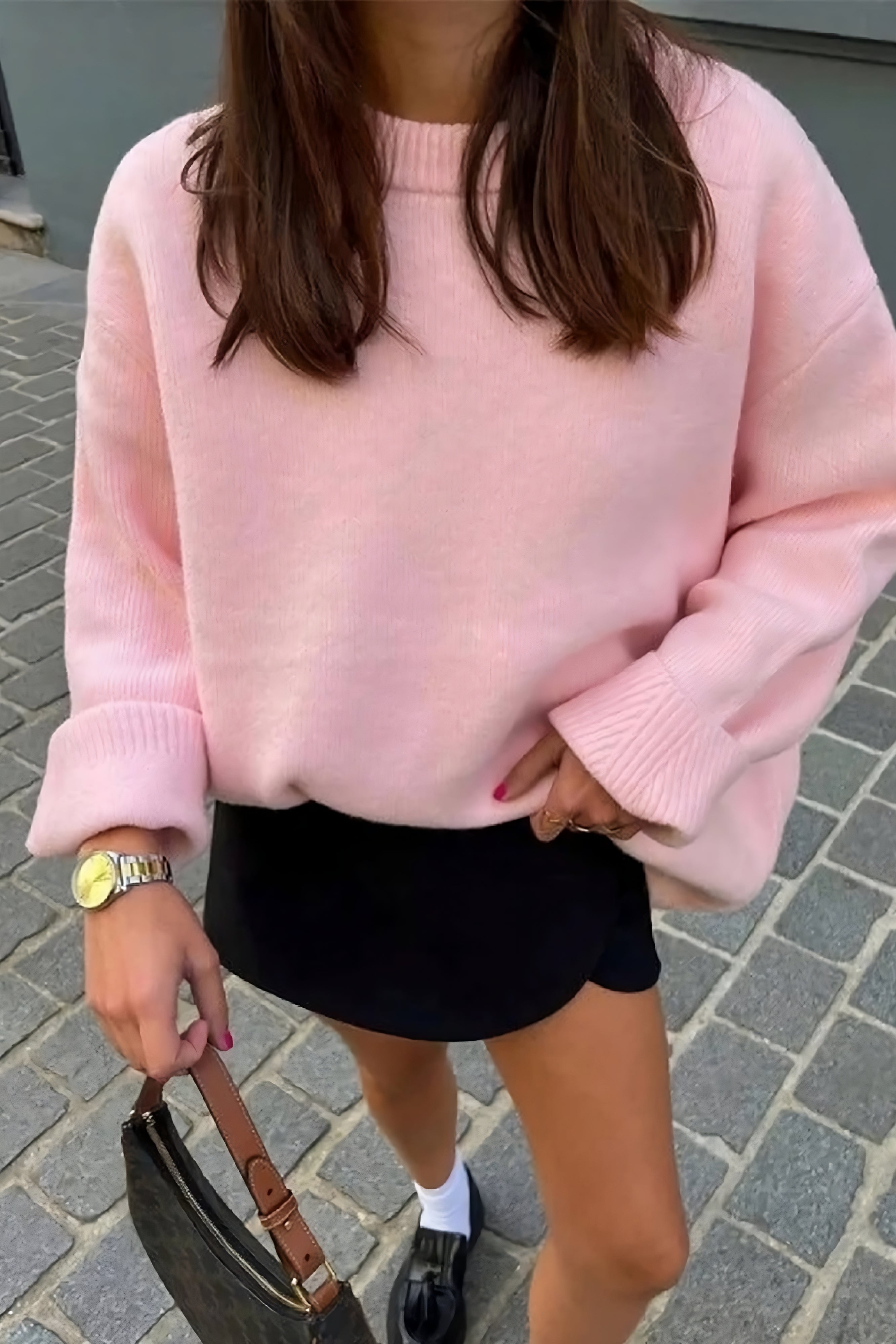 Rosalie™ - Pink Sweater Oversized