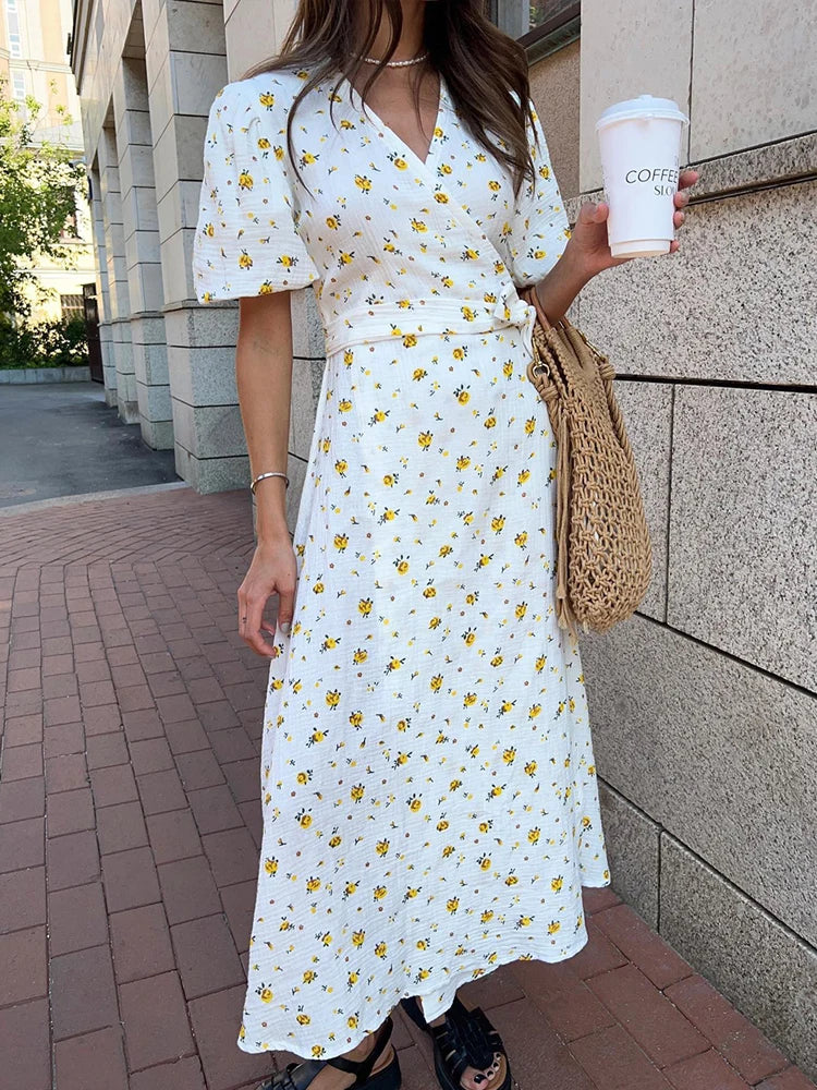 Floral Wrap Dress