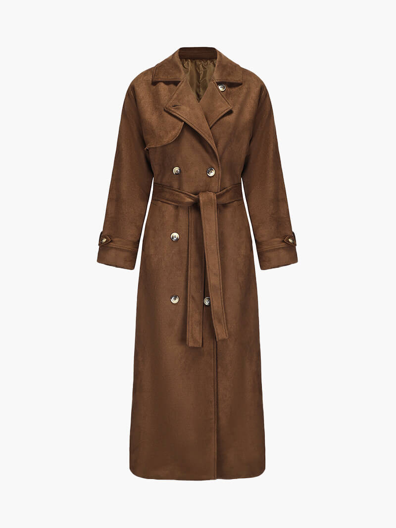 Jada™ Suede Trench Coat Women