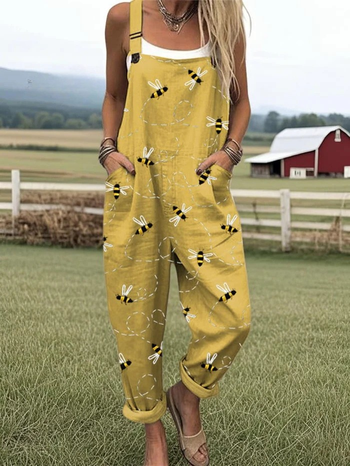 ✦ TradeTrends™ | Honeybee Meadow Overalls